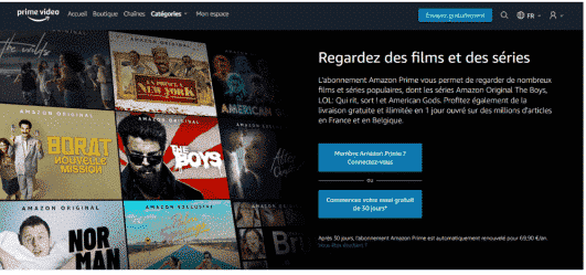regardez amazon prime video