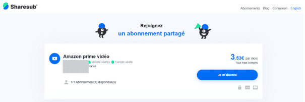 abonnez vous à amazon prime video