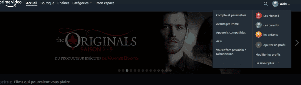 home screen amazon prime video