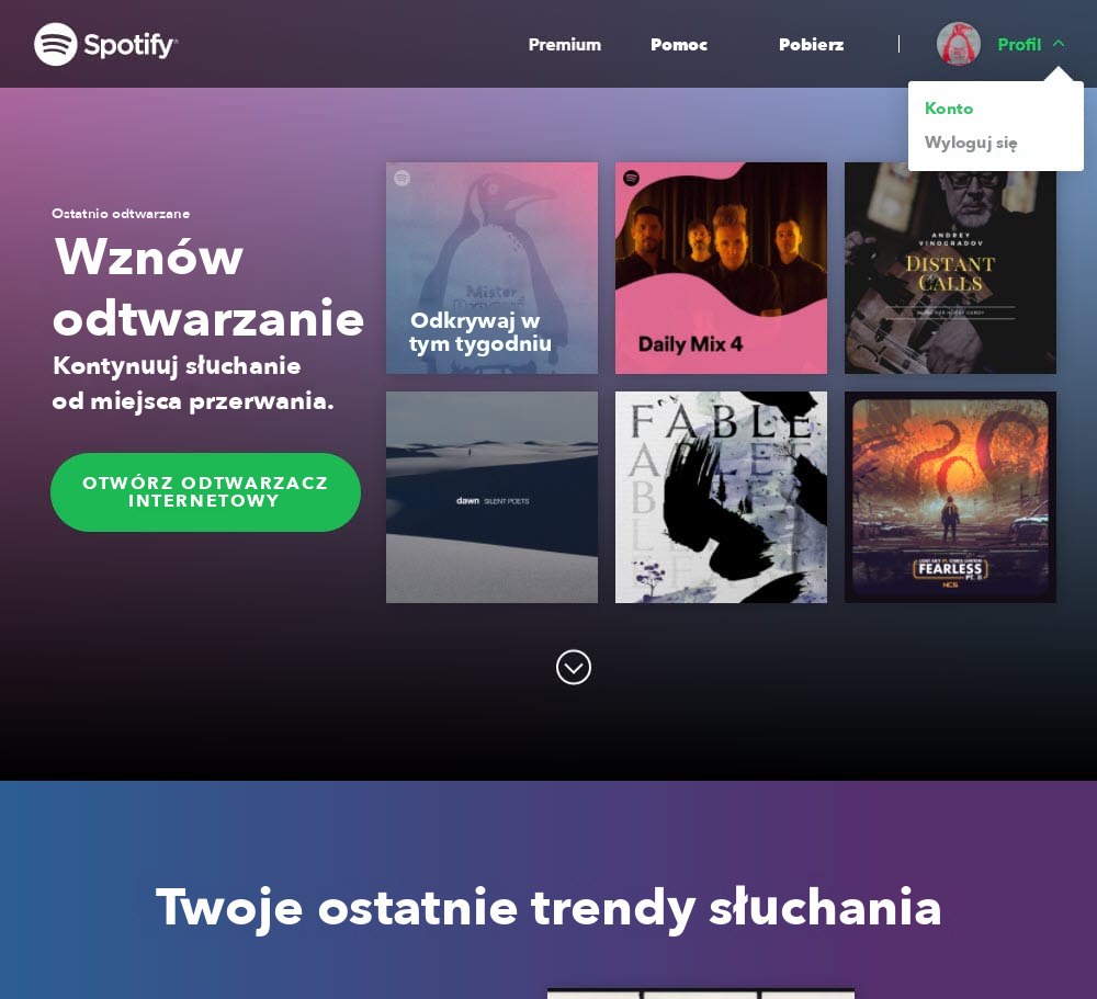 subskrypcja akcji metodologia spotify